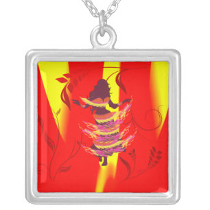 Dancer *Rayjii* Silver Plated Necklace