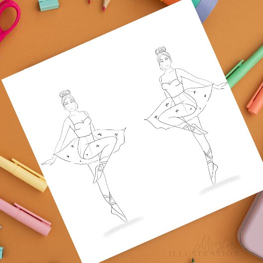 dancer, relaxing coloring page