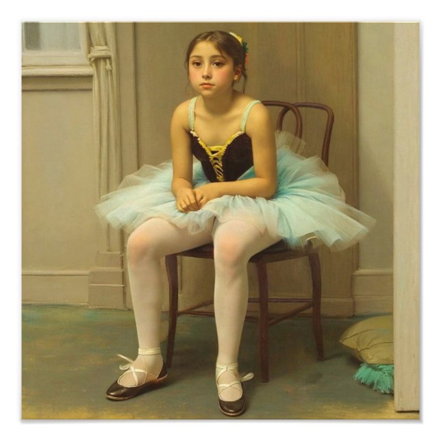 Dancer resting after dance class photo print (Front)