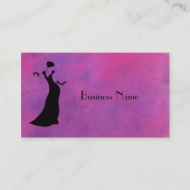 Dancer Silhouette Business Card (Front)