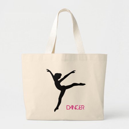 Dancer Silhouette Dance Bag Tote