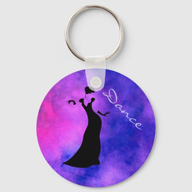 Dancer Silhouette Keychain (Front)