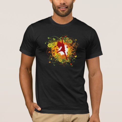 Dancer Silhouette Mens T_Shirt