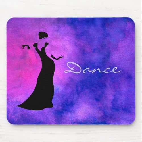 Dancer Silhouette Mouse Pad