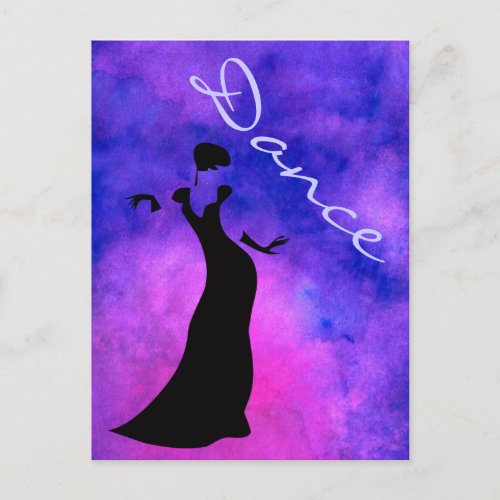 Dancer Silhouette Postcard