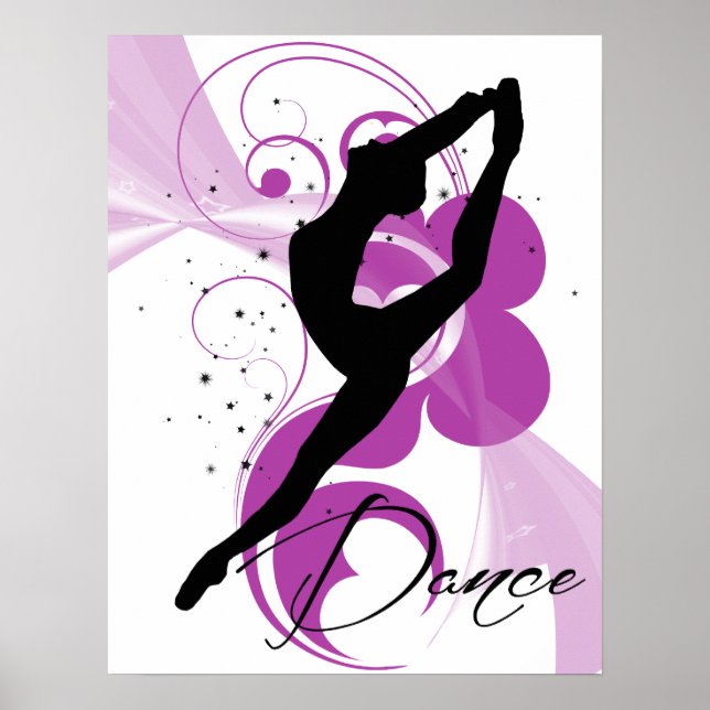 Dancer Silhouette Poster (Front)