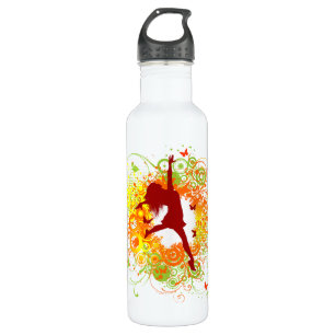 Dancer Silhouette Stainless Steel Water Bottle