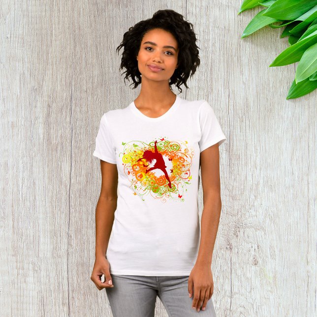 Dancer Silhouette Womens T-Shirt (Creator Uploaded)