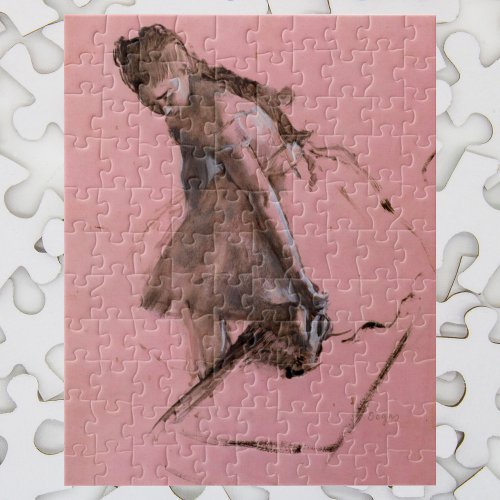 Dancer Slipping on Her Shoe by Edgar Degas Jigsaw Puzzle
