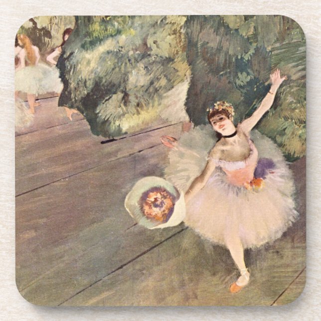 Dancer / Star of the Ballet - Degas Painting Beverage Coaster (Front)