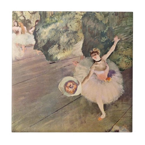 Dancer  Star of the Ballet _ Degas Painting Ceramic Tile
