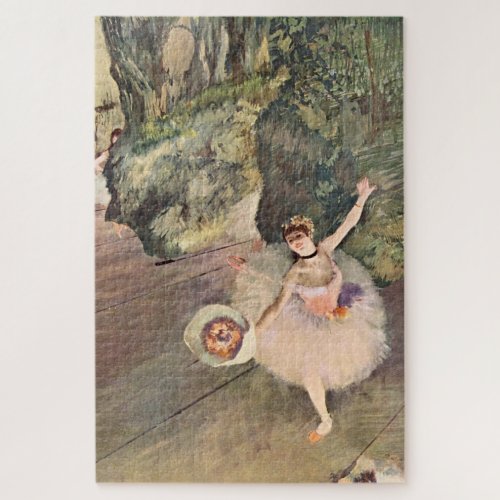 Dancer  Star of the Ballet _ Degas Painting Jigsaw Puzzle