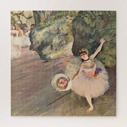 Dancer  Star of the Ballet _ Degas Painting Jigsaw Puzzle