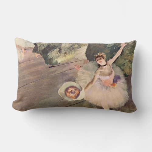 Dancer  Star of the Ballet _ Degas Painting Lumbar Pillow