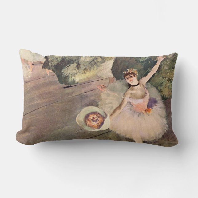Dancer / Star of the Ballet - Degas Painting Lumbar Pillow (Front)