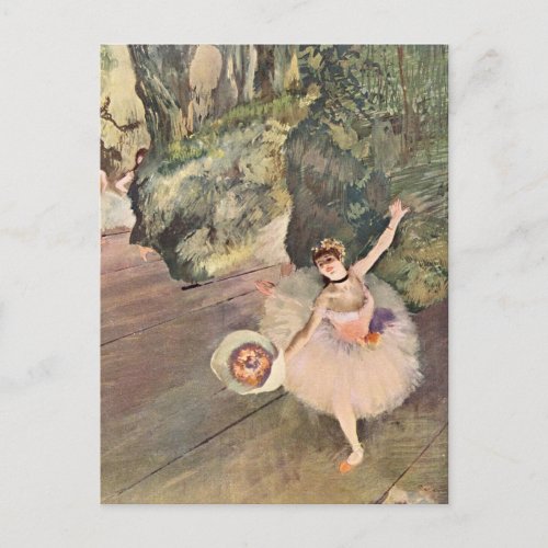Dancer  Star of the Ballet _ Degas Painting Postcard