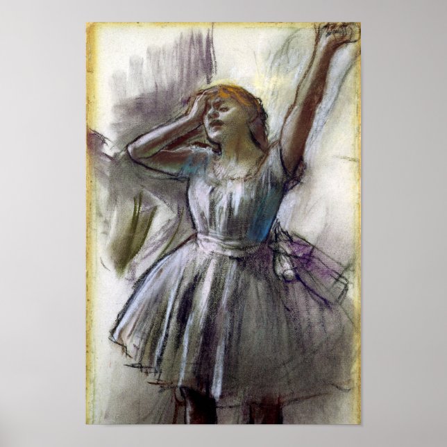 Dancer Stretching by Degas Poster (Front)