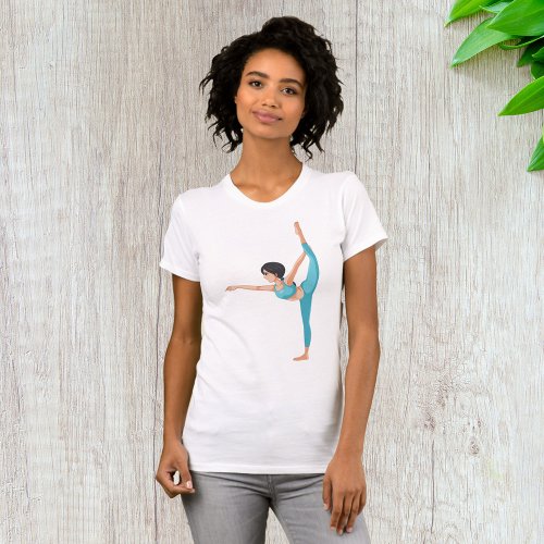 Dancer Stretching Dance Exercise Womens T_Shirt