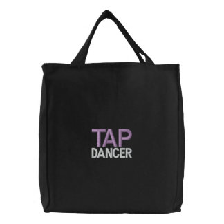 DANCER, TAP EMBROIDERED TOTE BAG