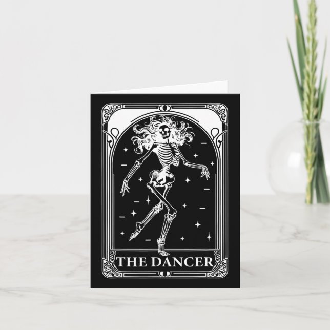 Dancer Tarot Card Skeleton Dancing Daughter Teache (Front)