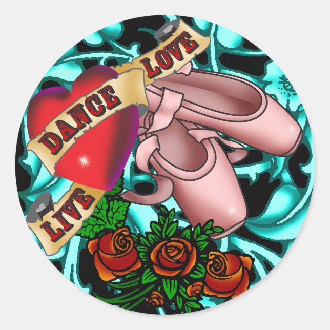 Dancer Tattoo Sticker (Front)