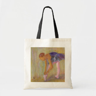 Dancer Tying Her Ballet Shoes, Bag