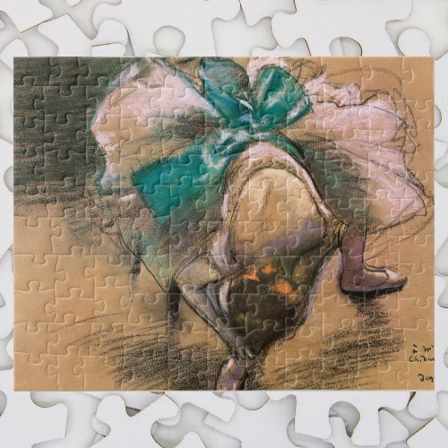 Dancer Tying Her Ribbons by Edgar Degas Jigsaw Puzzle