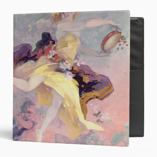 Dancer with a Basque Tambourine 3 Ring Binder