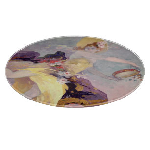 Dancer with a Basque Tambourine Cutting Board