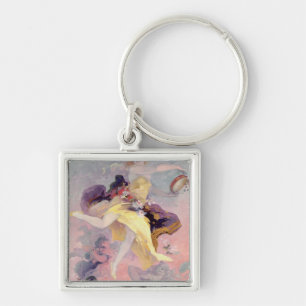 Dancer with a Basque Tambourine Keychain
