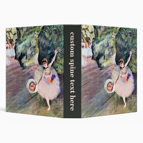 Dancer with a Bouquet of Flowers by Edgar Degas 3 Ring Binder