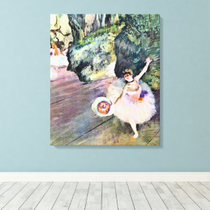 Dancer with a Bouquet of Flowers by Edgar Degas Canvas Print