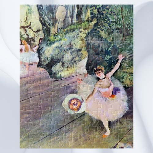 Dancer with a Bouquet of Flowers by Edgar Degas Jigsaw Puzzle