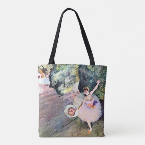 Dancer with a Bouquet of Flowers by Edgar Degas Tote Bag