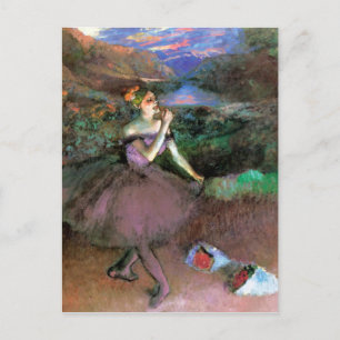 Dancer with Bouquets by Degas Postcard