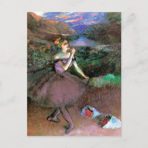 Dancer with Bouquets by Degas Postcard