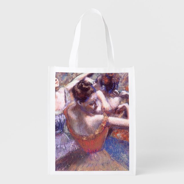 Dancers 1899 Edgar Degas    Grocery Bag (Front)