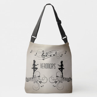Dancers and Music Personal Name Crossbody Bag