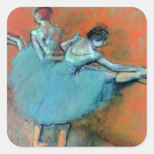 Dancers at the Bar by Degas Square Sticker