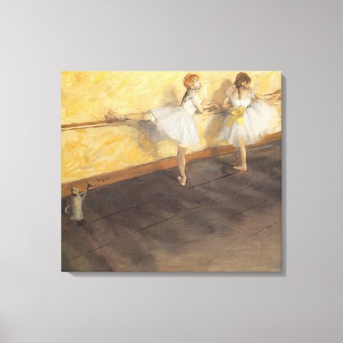 Dancers at the Bar by Edgar Degas Vintage Ballet Canvas Print