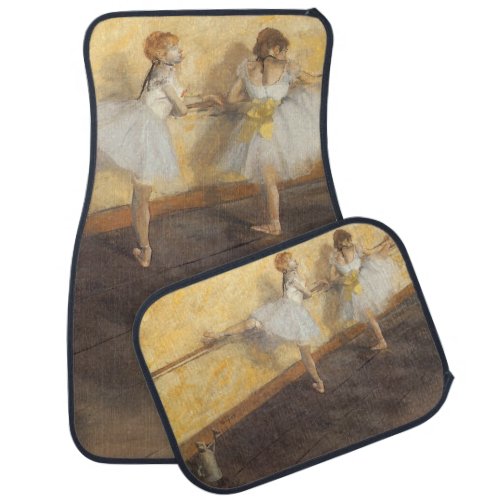 Dancers at the Bar by Edgar Degas Vintage Ballet Car Mat