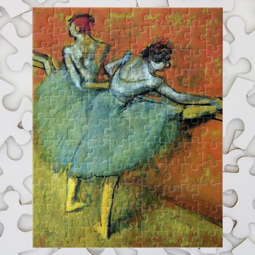 Dancers at the Bar by Edgar Degas Vintage Ballet Jigsaw Puzzle