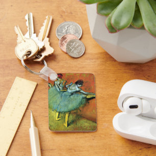 Dancers at the Bar by Edgar Degas, Vintage Ballet Keychain