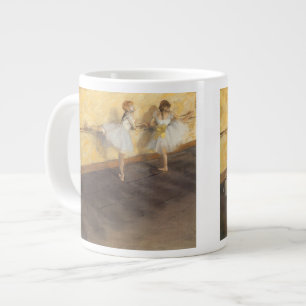 Dancers at the Bar by Edgar Degas, Vintage Ballet Large Coffee Mug