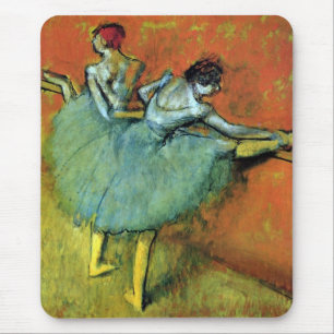 Dancers at the Bar by Edgar Degas, Vintage Ballet Mouse Pad