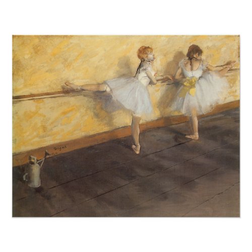 Dancers at the Bar by Edgar Degas Vintage Ballet Poster