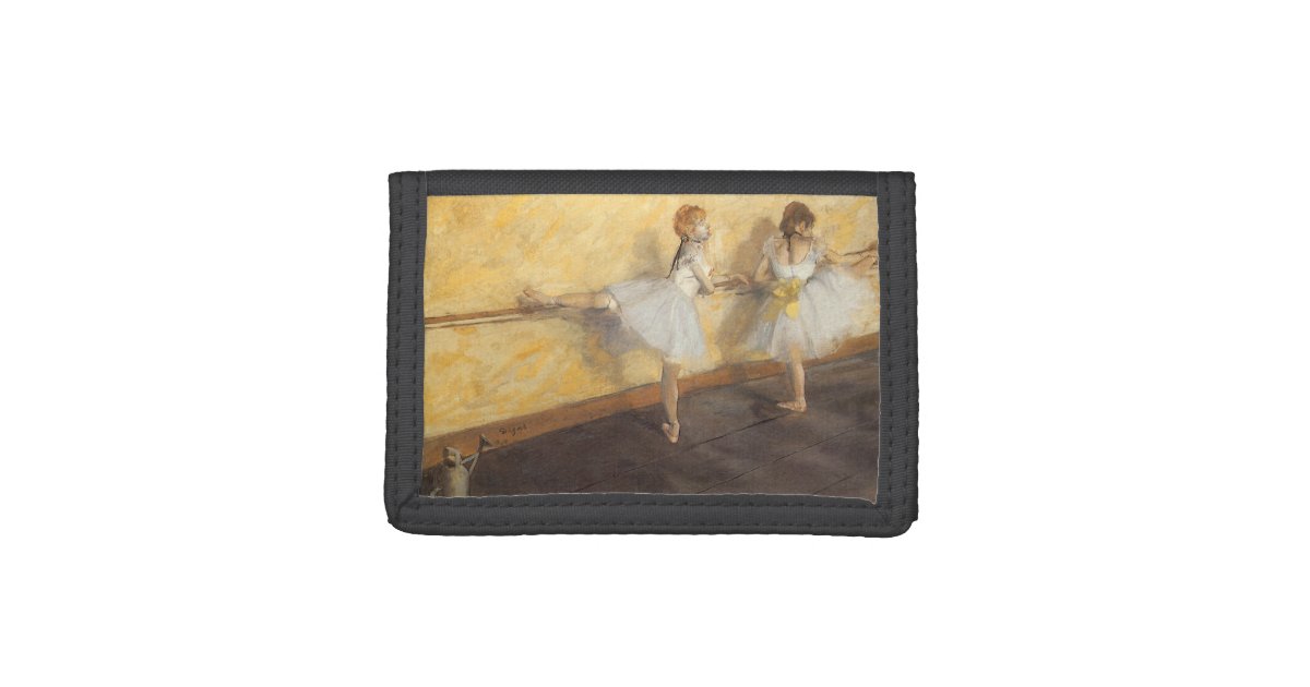 Dancers At The Bar By Edgar Degas Vintage Ballet Trifold Wallet