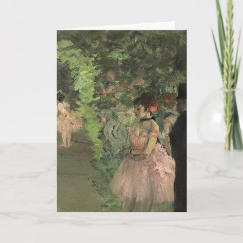 Dancers Backstage  Edgar Degas Card