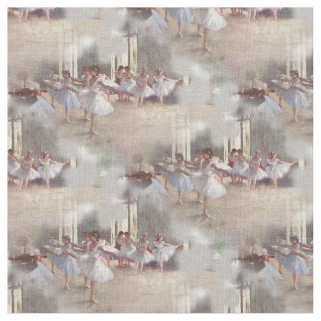 Dancers Ballet Rehearsal Art Fabric (Close Up)
