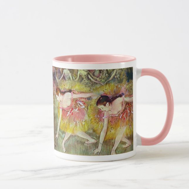 Dancers Bending Down by Edgar Degas, Ballet Art Mug (Right)